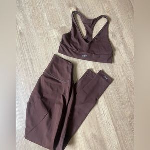 Set Active Luxform bra & leggings in cocoa